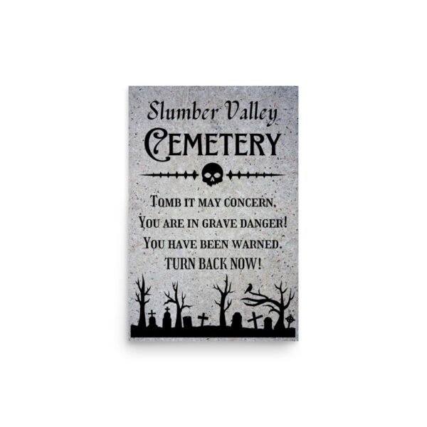 Slumber Valley Cemetery Poster - Image 2