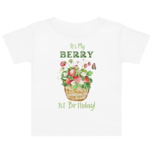 Berry 1st Birthday Baby jersey t-shirt