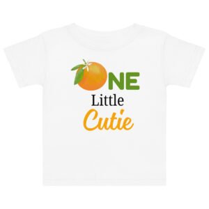 Little Cutie Birthday Baby jersey t-shirt
