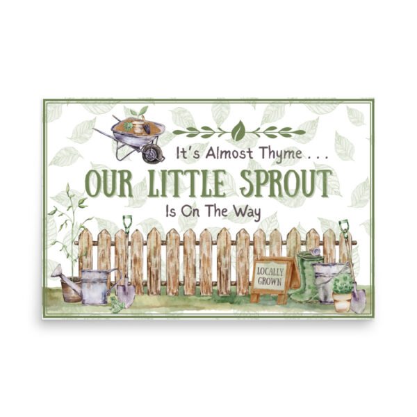 Little Sprout Baby Shower Poster