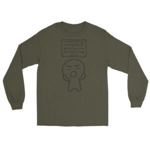 Held Together by Stress and Coffee Long Sleeve Shirt