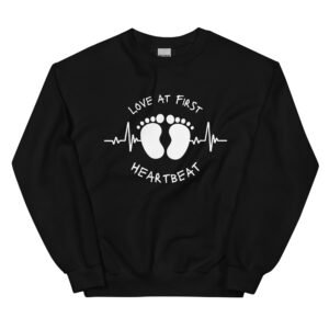 Love at First Heartbeat Unisex Sweatshirt