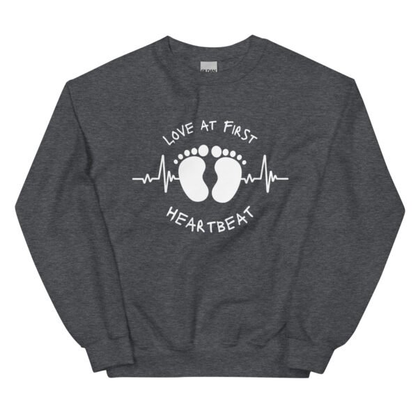 Love at First Heartbeat Unisex Sweatshirt - Image 3