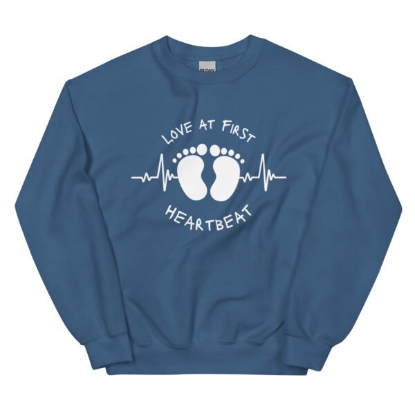 Love at First Heartbeat Unisex Sweatshirt - Image 4