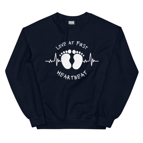 Love at First Heartbeat Unisex Sweatshirt - Image 2