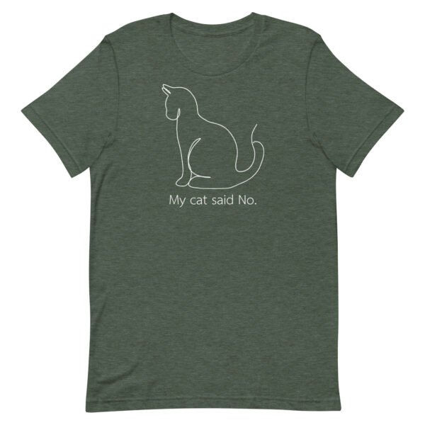 Cat Said No Unisex t-shirt