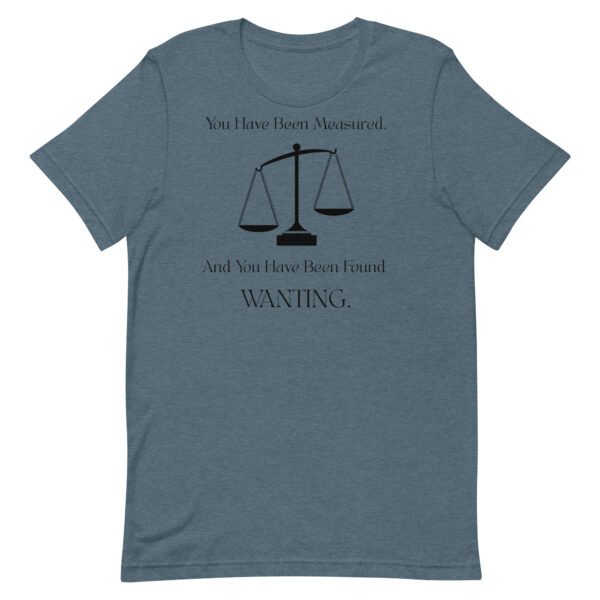 Found Wanting Unisex t-shirt - Image 3