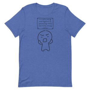 Held Together by Stress and Coffee Unisex t-shirt