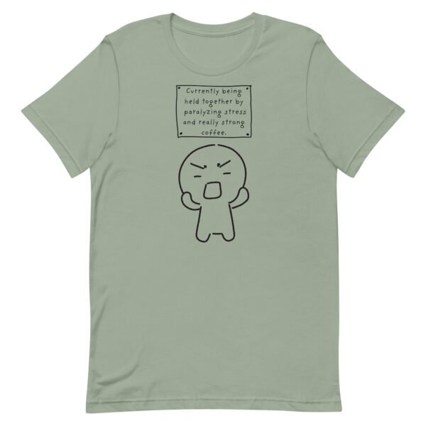 Held Together by Stress and Coffee Unisex t-shirt - Image 2