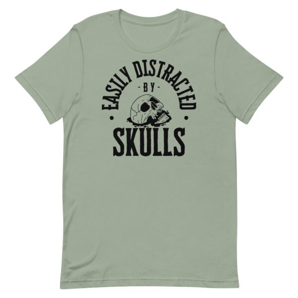 Distracted by Skulls Unisex t-shirt - Image 4