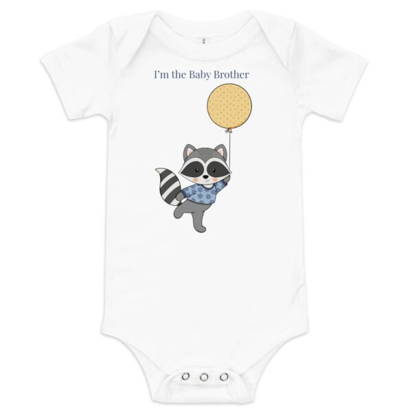 Raccoon Baby Brother Infant onesie - Image 2