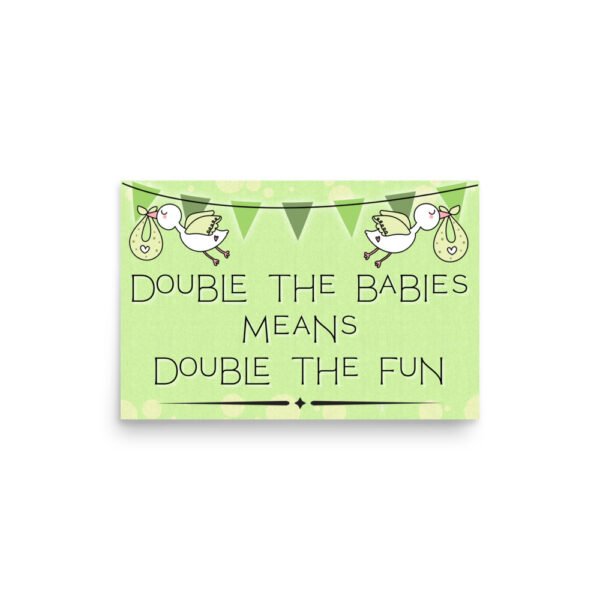 Double the Babies Twins Poster - Image 2