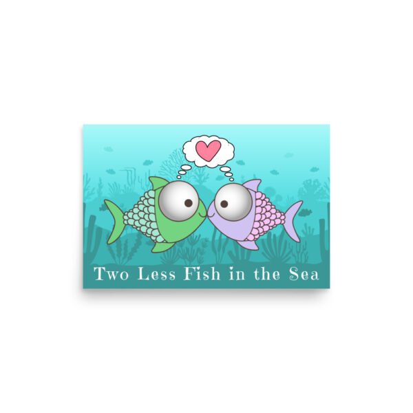 Two Less Fish Bridal Shower Poster - Image 2