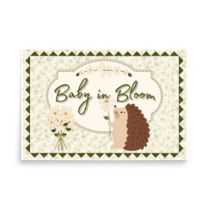 Baby in Bloom Baby Shower Poster
