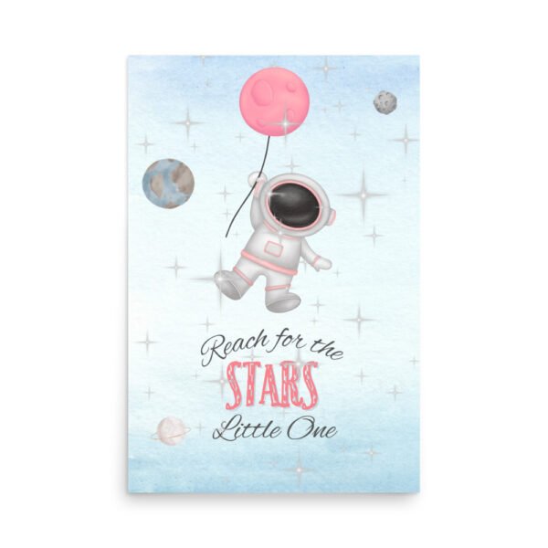 Reach for the Stars Pink Baby Shower Digital Download