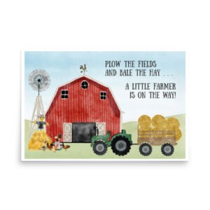 Little Farmer Baby Shower Poster