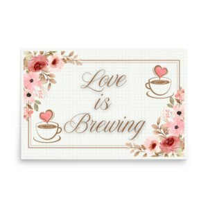 Love is Brewing Bridal Shower Poster