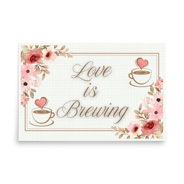 Love is Brewing Bridal Shower Poster