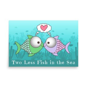 Two Less Fish Bridal Shower Poster