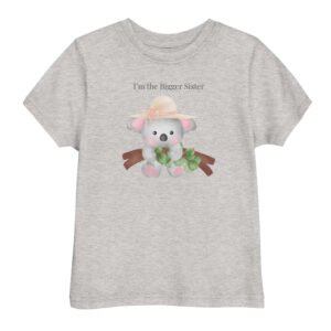 Koala Bigger Sister Toddler jersey t-shirt