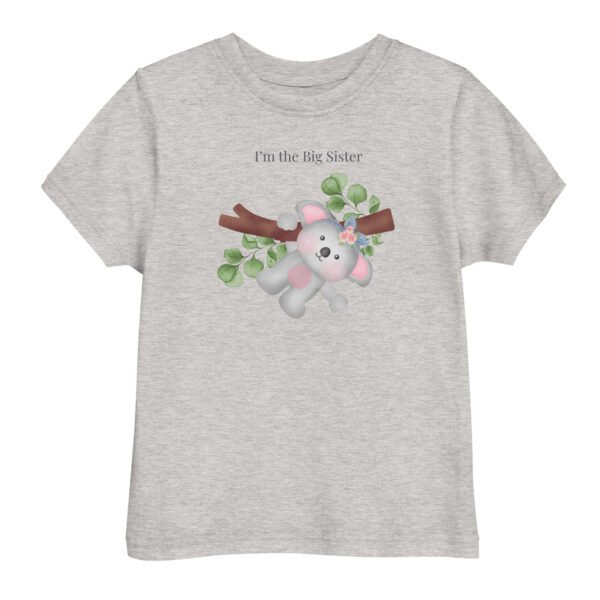 Koala Big Sister Toddler jersey t-shirt - Image 3