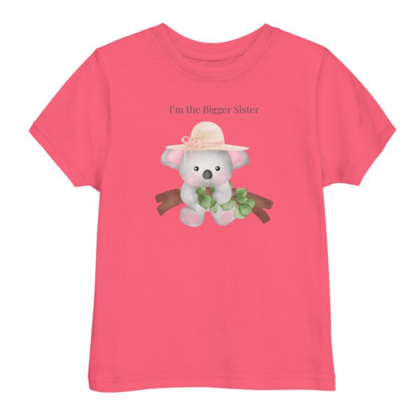 Koala Bigger Sister Toddler jersey t-shirt - Image 2