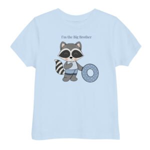 Raccoon Big Brother Toddler jersey t-shirt