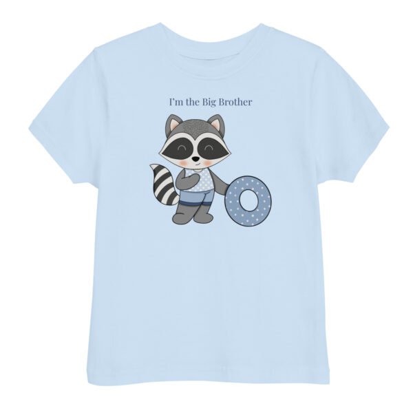 Raccoon Big Brother Toddler jersey t-shirt