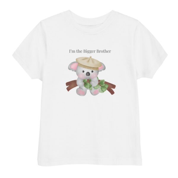 Koala Bigger Brother Toddler jersey t-shirt - Image 3