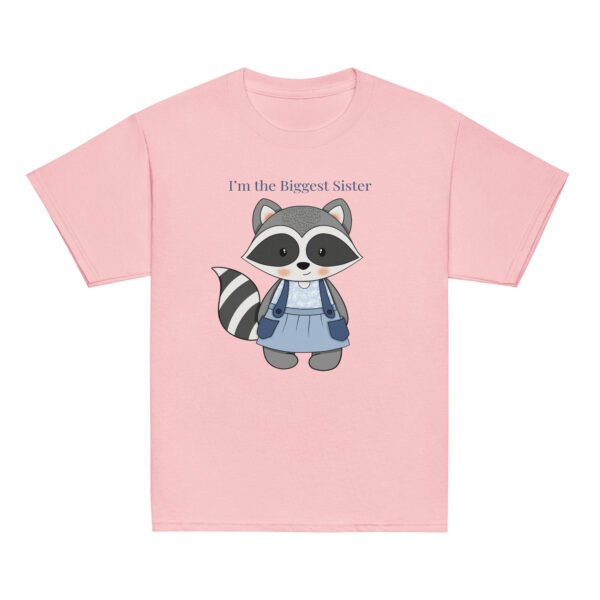 Raccoon Biggest Sister Youth classic tee - Image 3