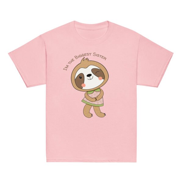 Sloth Biggest Sister Youth classic tee - Image 3