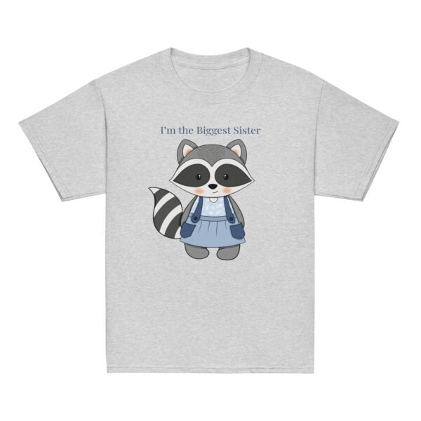 Raccoon Biggest Sister Youth classic tee - Image 2