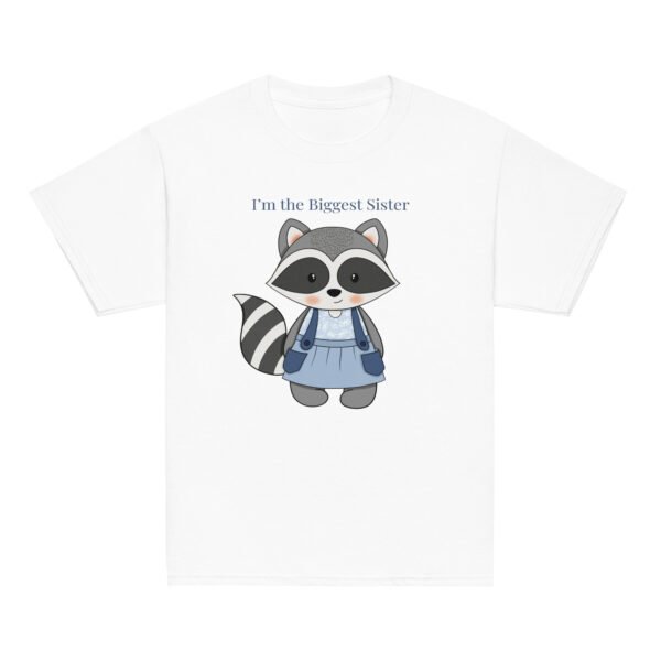 Raccoon Biggest Sister Youth classic tee - Image 4