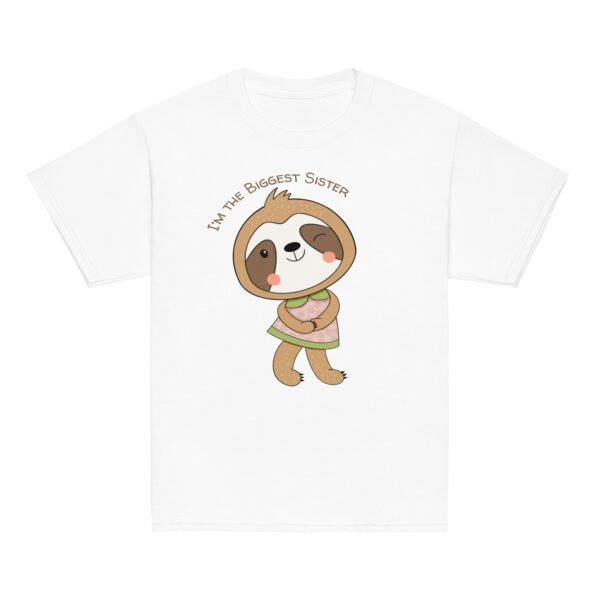 Sloth Biggest Sister Youth classic tee - Image 4
