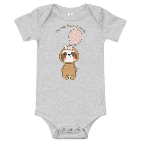 Sloth Baby Sister Infant onesie - Image 2