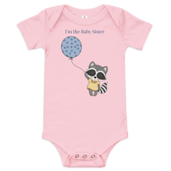 Raccoon Baby Sister Infant onesie - Image 2