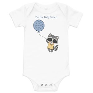 Raccoon Baby Sister Infant onesie