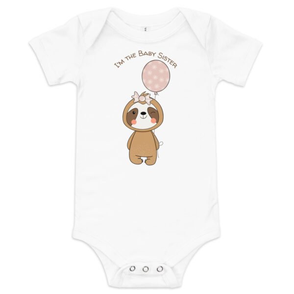 Sloth Baby Sister Infant onesie - Image 3