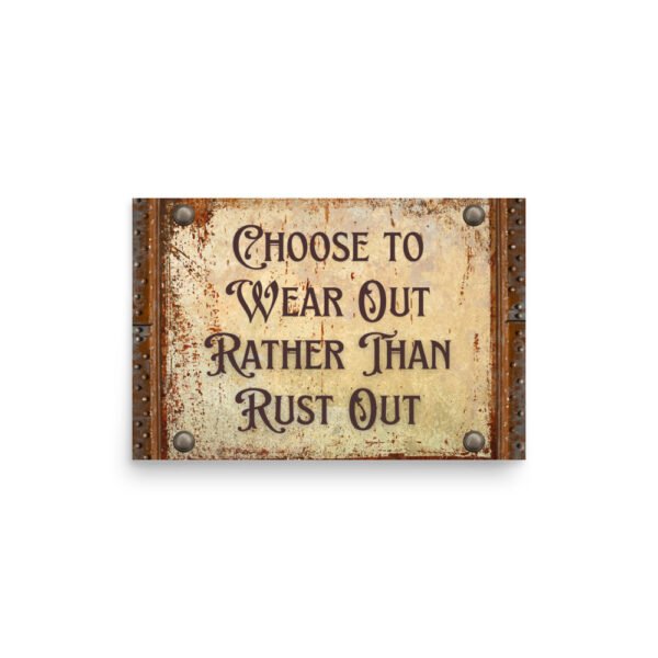 Rust Out Poster - Image 2