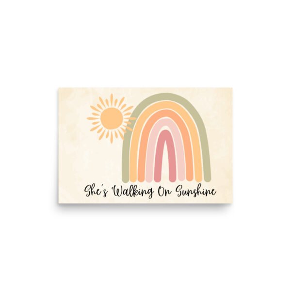 Walking on Sunshine Bridal Shower Poster - Image 2