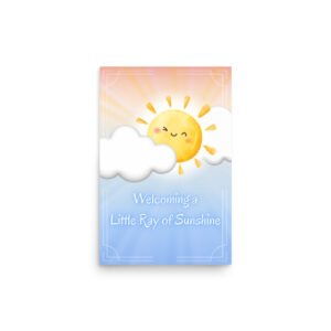 Little Ray of Sunshine Baby Shower Poster