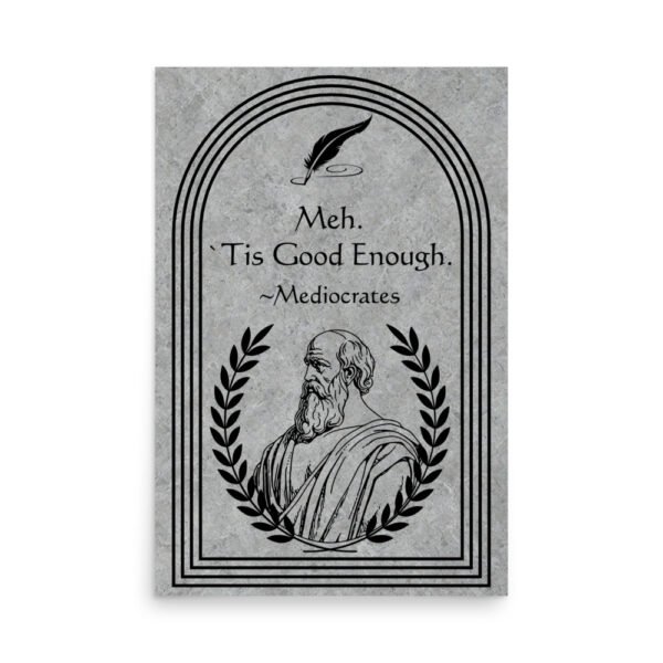 Mediocrates Poster Digital Download