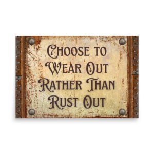 Rust Out Poster