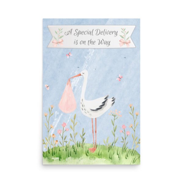 Special Delivery Baby Shower Poster
