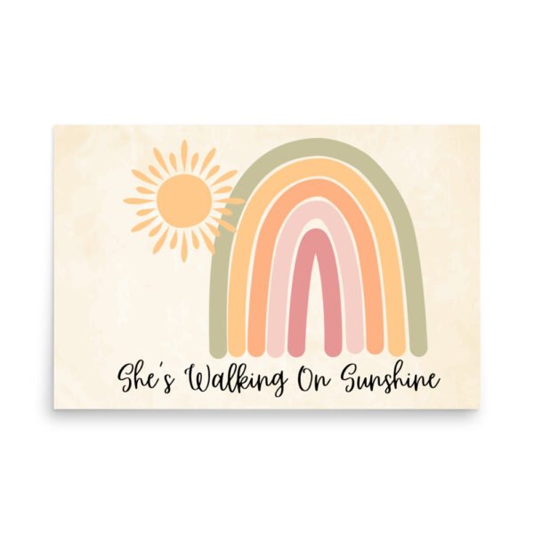 Walking on Sunshine Bridal Shower Poster