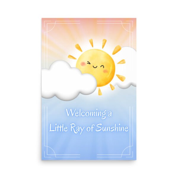 Little Ray of Sunshine Baby Shower Poster - Image 2