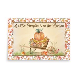 Little Pumpkin Baby Shower Poster