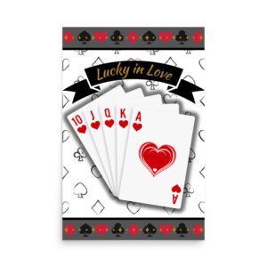 Lucky in Love Engagement Party Poster