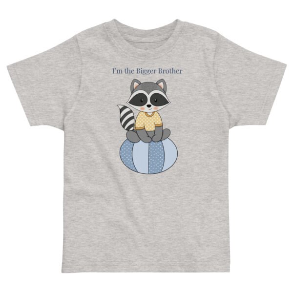 Raccoon Bigger Brother Toddler jersey t-shirt