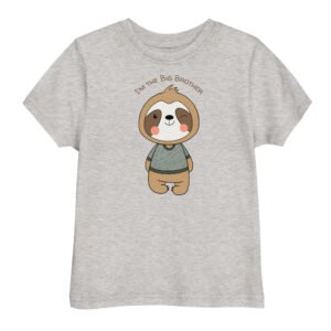 Sloth Big Brother Toddler jersey t-shirt